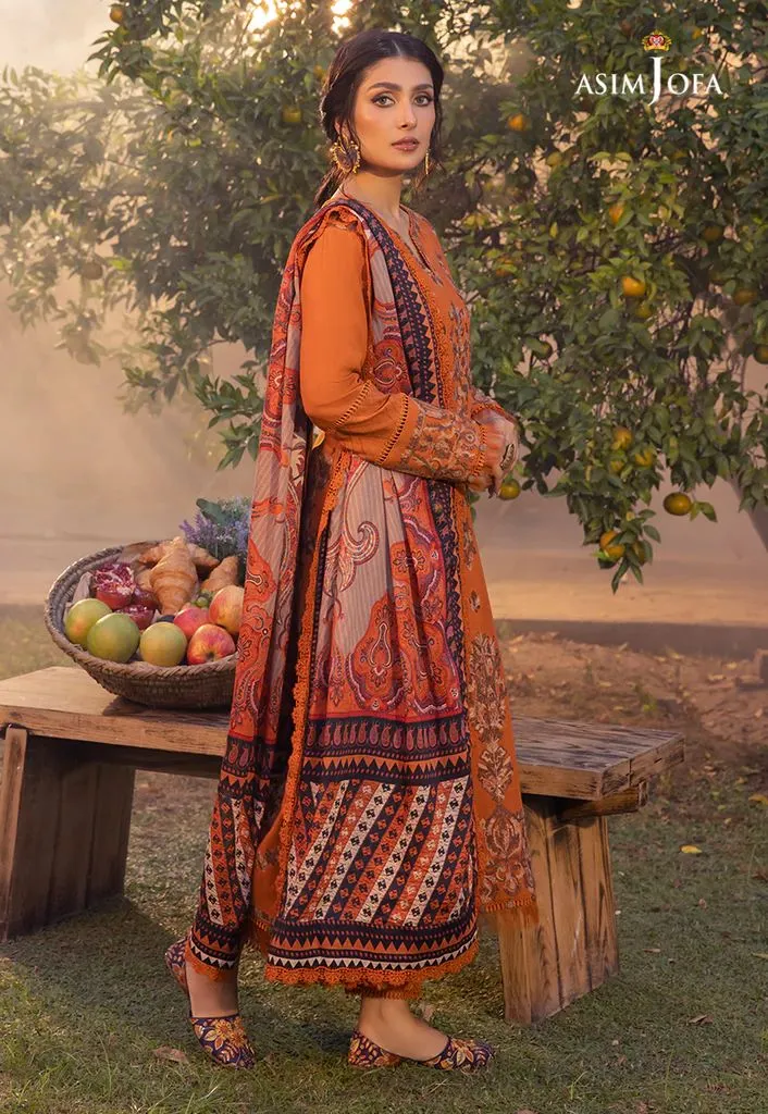 3PC READY TO WEAR LINEN DRESS BY ASIM JOFA 08
