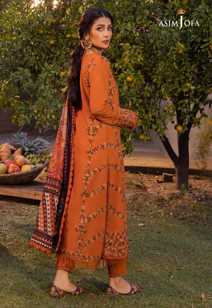 3PC READY TO WEAR LINEN DRESS BY ASIM JOFA 08