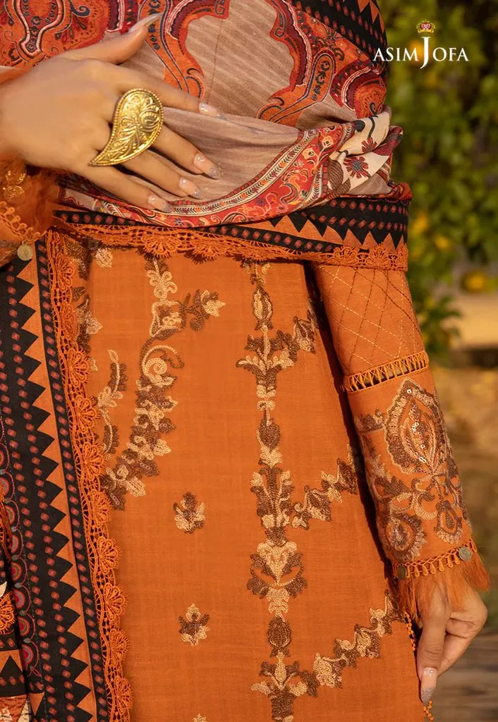 3PC READY TO WEAR LINEN DRESS BY ASIM JOFA 08