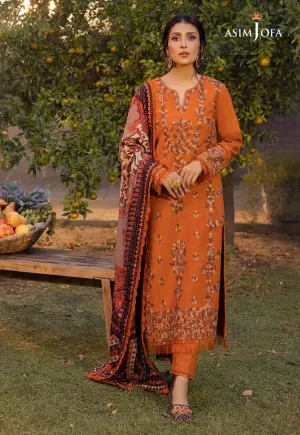 3PC READY TO WEAR LINEN DRESS BY ASIM JOFA 08