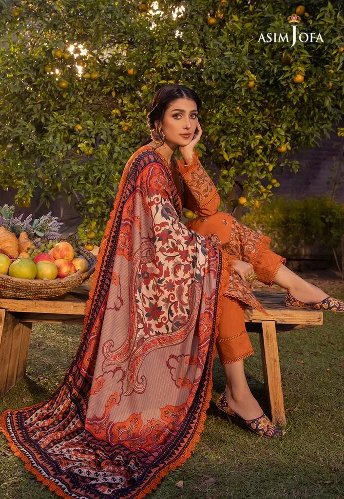 3PC READY TO WEAR LINEN DRESS BY ASIM JOFA 08