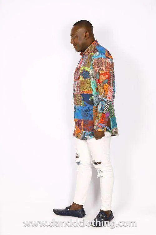 African Ankara Shirt For Men