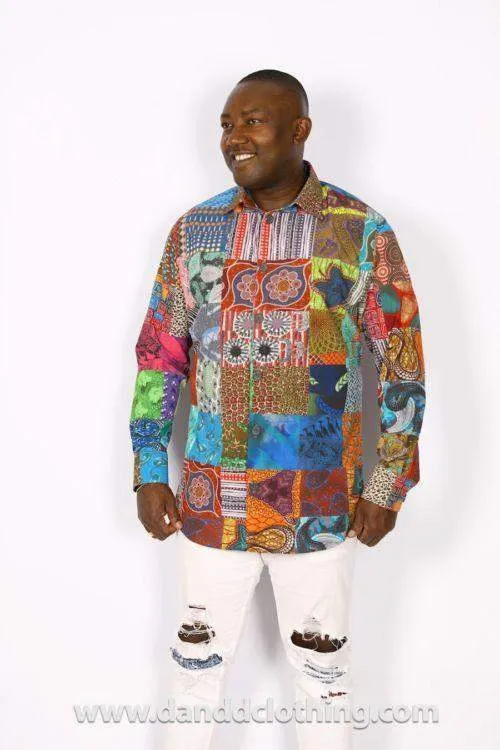 African Ankara Shirt For Men