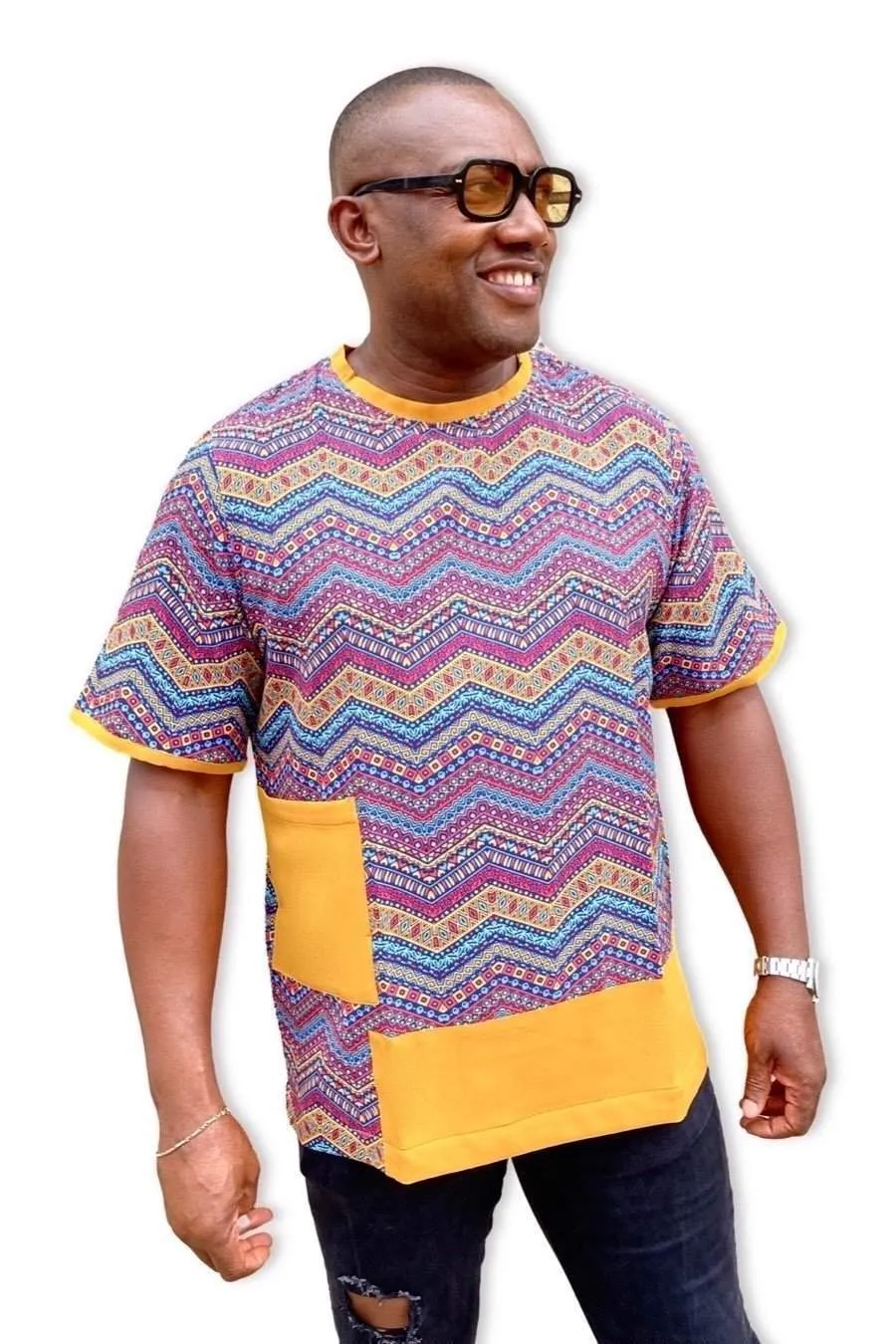 African Ankara T-shirt for Men