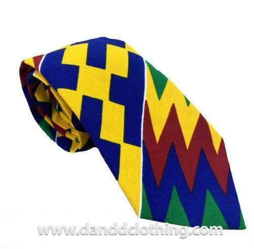 African Ankara Tie, Multicolor