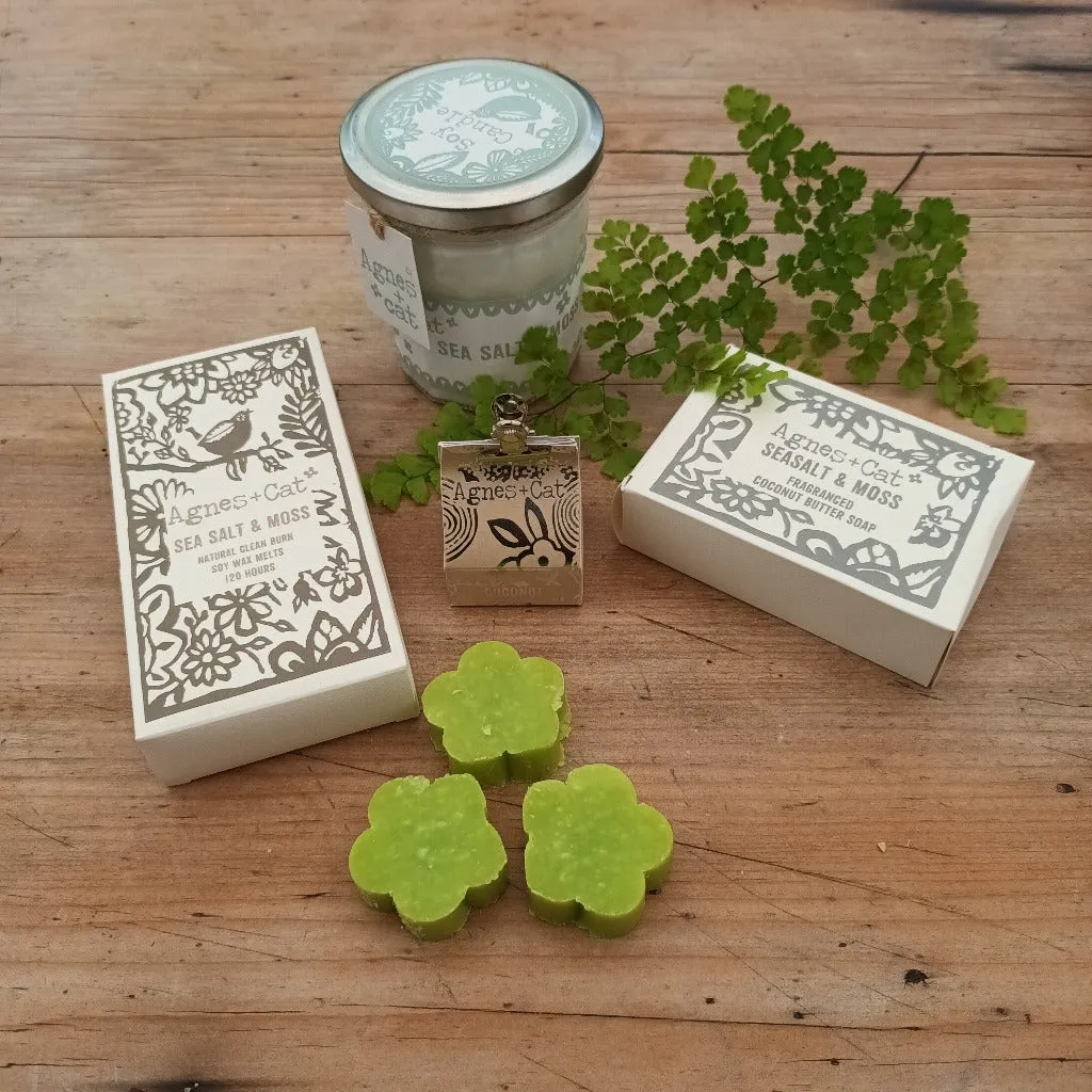 Agnes & Cat - Eco-Friendly Natural Relaxing Bath & Body Gift Set - Sea Salt & Moss