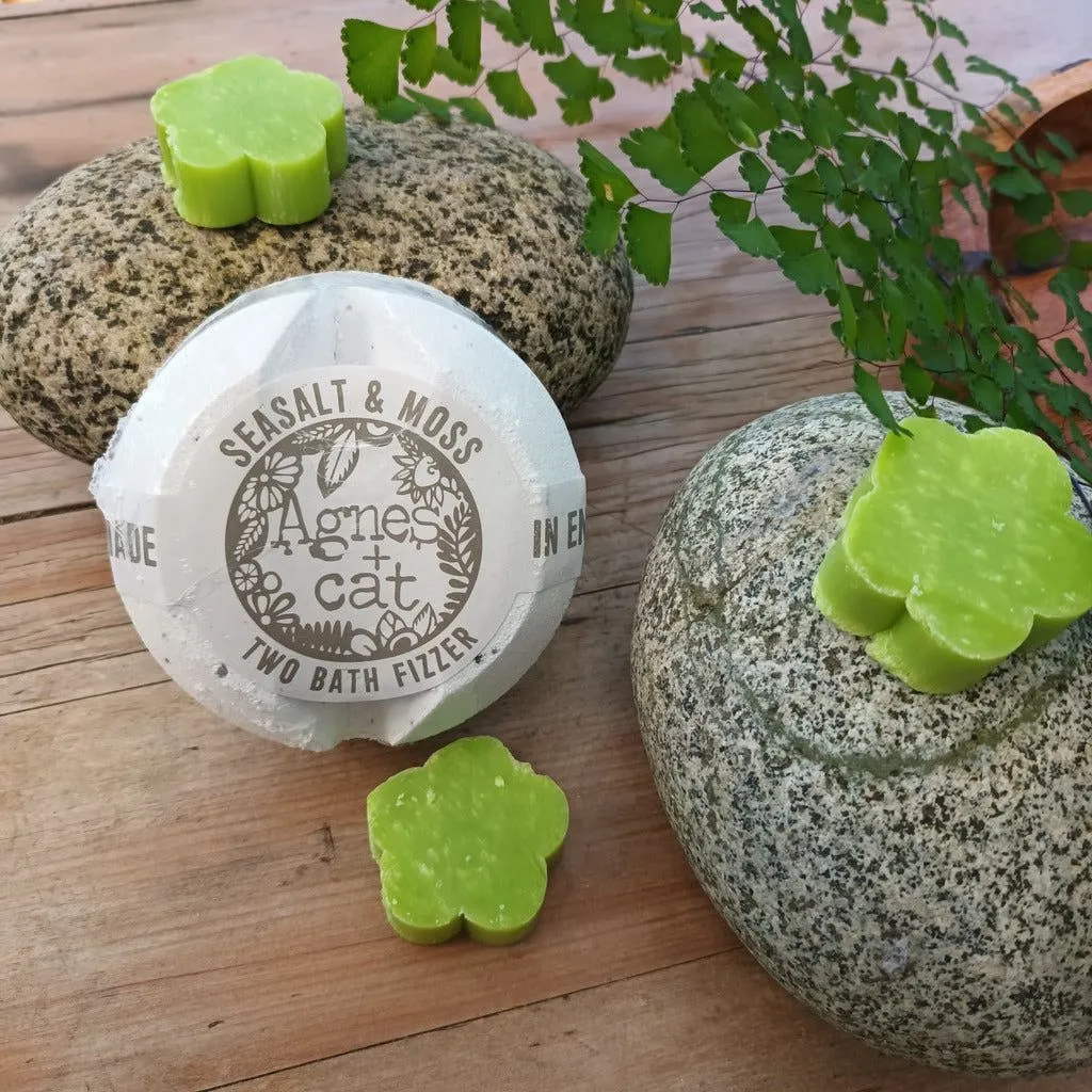Agnes & Cat - Eco-Friendly Natural Relaxing Bath & Body Gift Set - Sea Salt & Moss
