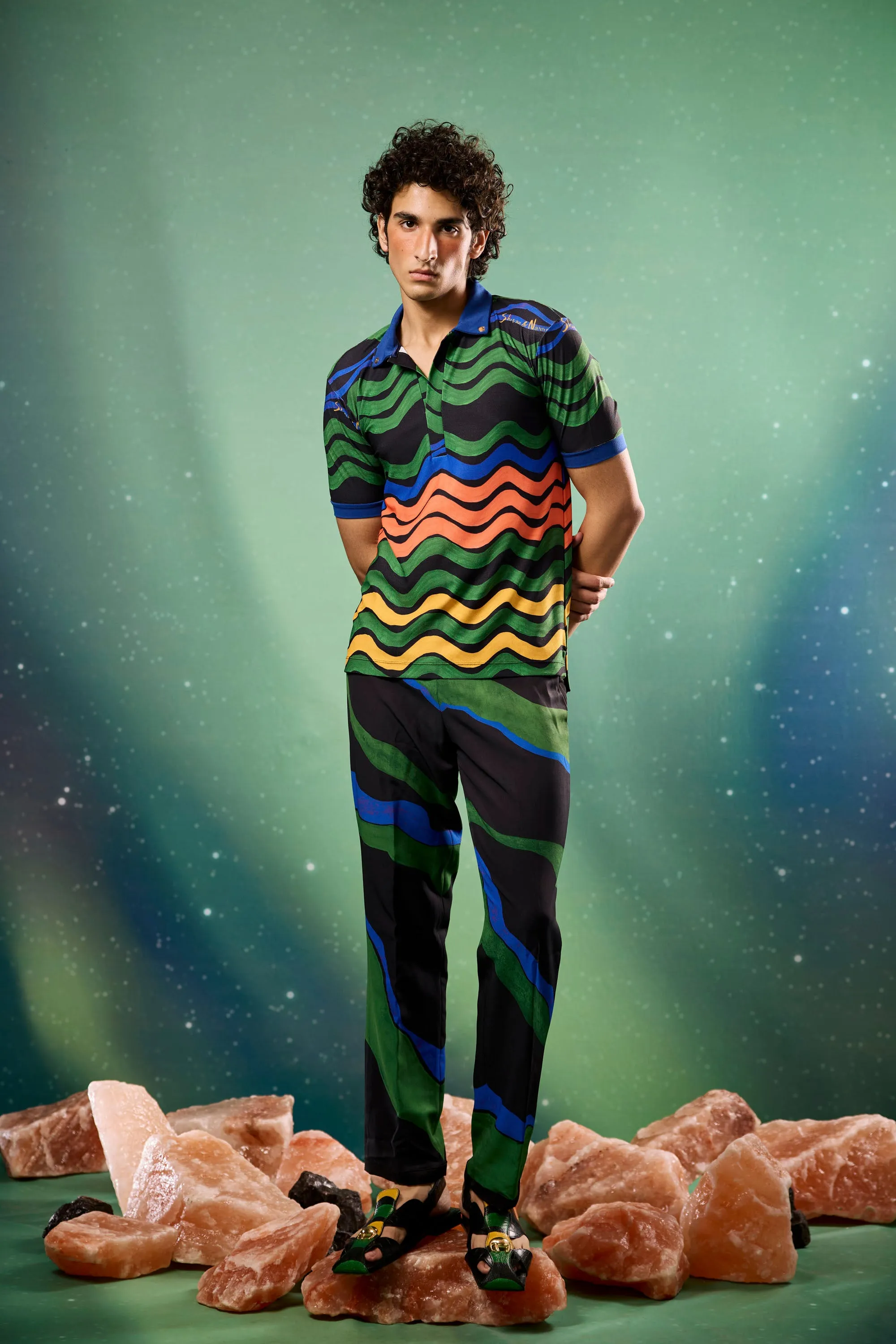 Aurorays Polo with Iconopins