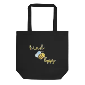 Bee Kind, Bee Happy Canvas Tote Bag – Supporting Camp Kostopulos