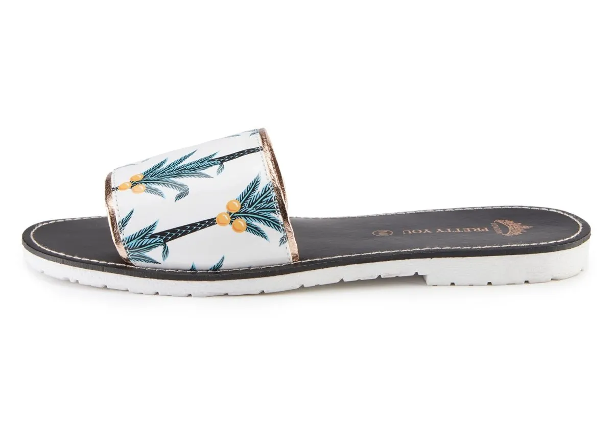 Coconut Printed Slide & Clutch Set