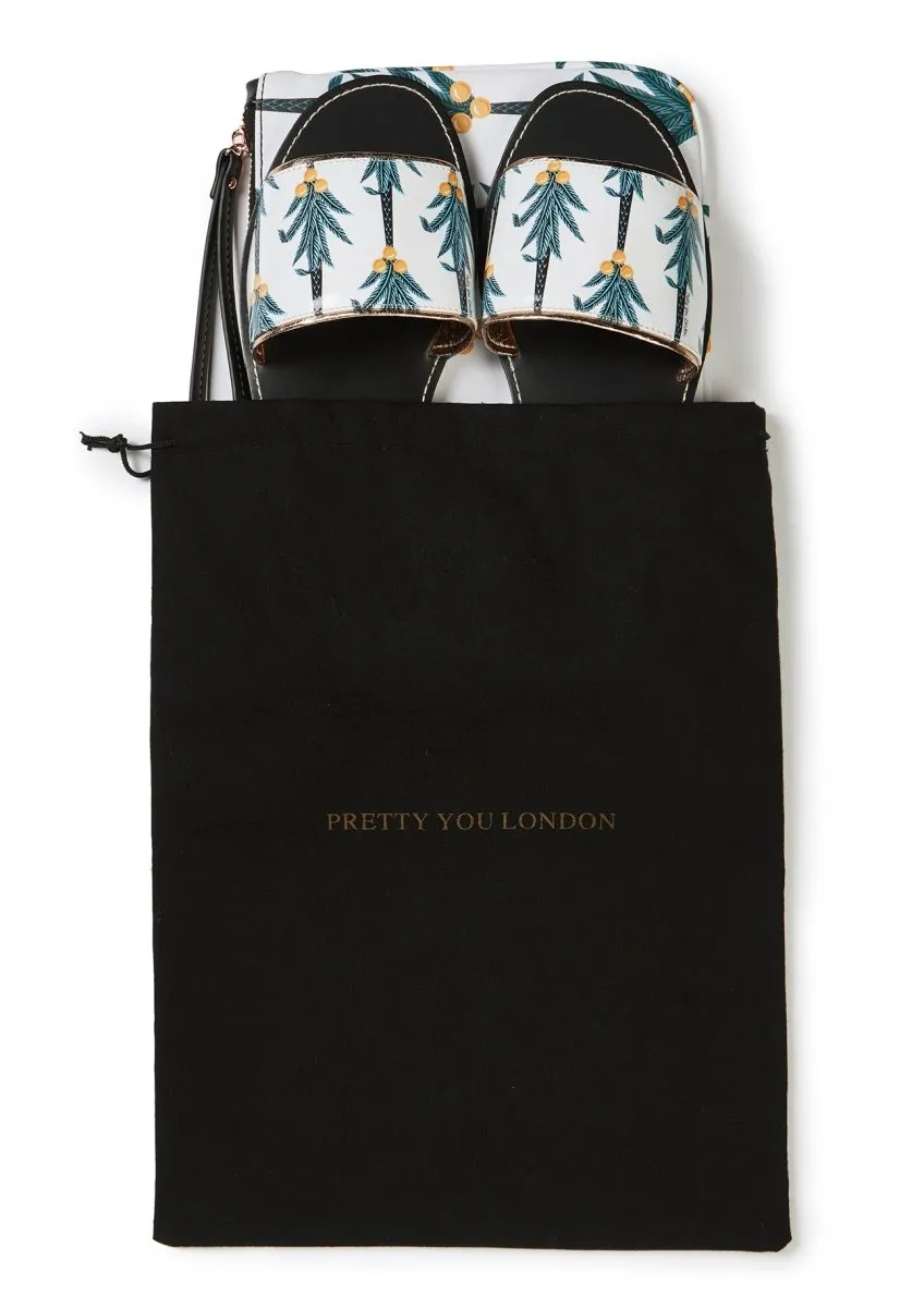 Coconut Printed Slide & Clutch Set
