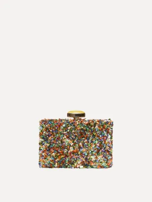Confetti Sequin Embroidered Minaudière