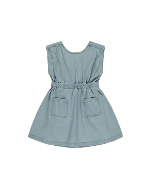 Denim Mini Dress, Ocean