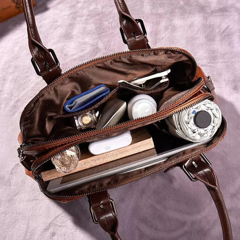 Dominique - Elegant Leather Handbag