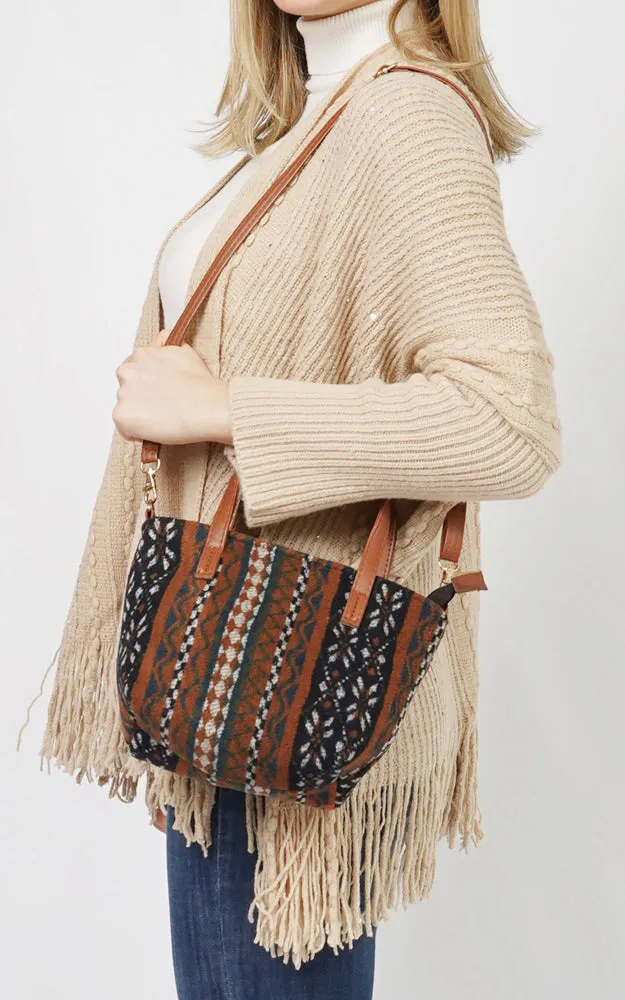 EBG10723 ETHNIC PRINT CROSSBODY BAG