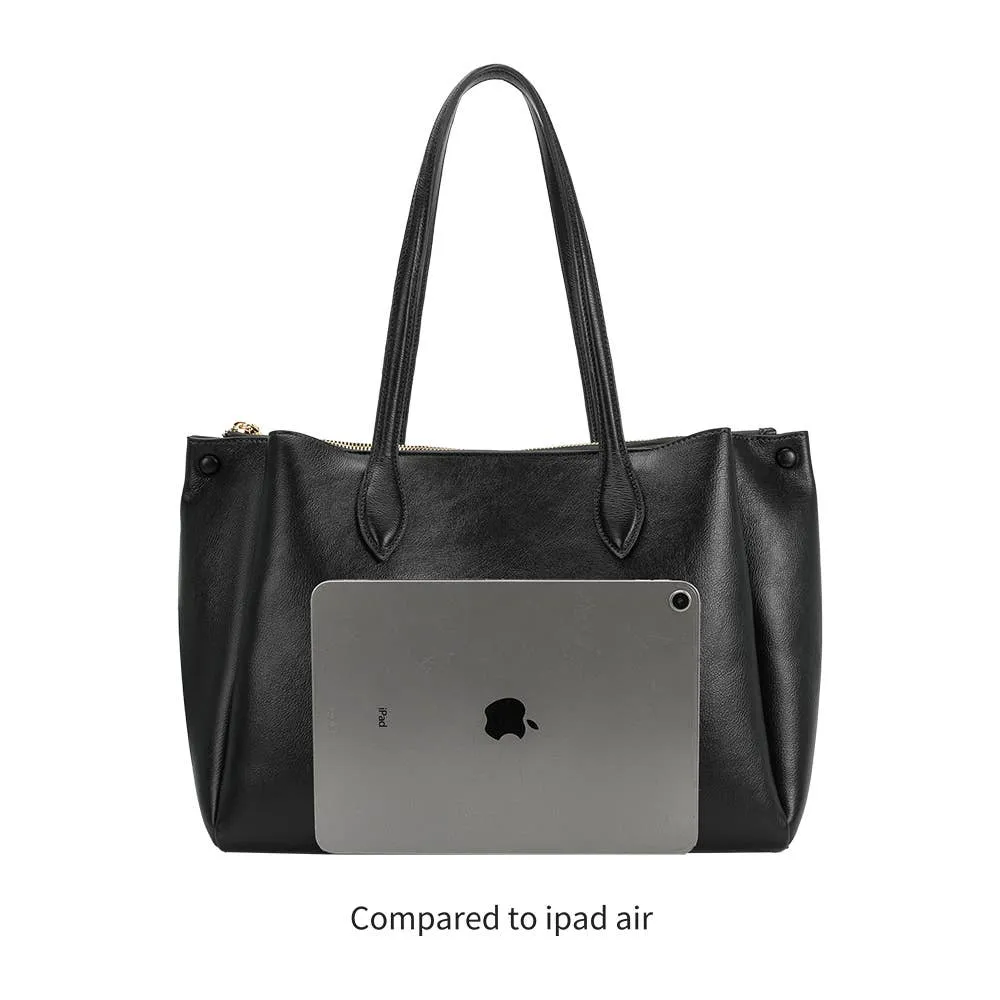 Georgina Black Recycled Vegan Shoulder Bag