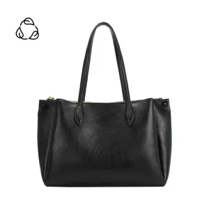 Georgina Black Recycled Vegan Shoulder Bag