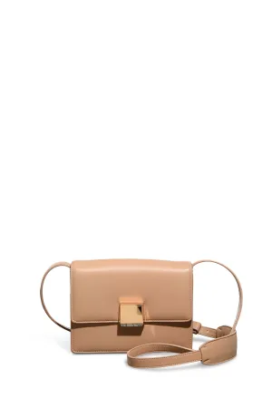 Mercedes Flap Bag in Nude Nappa Leather