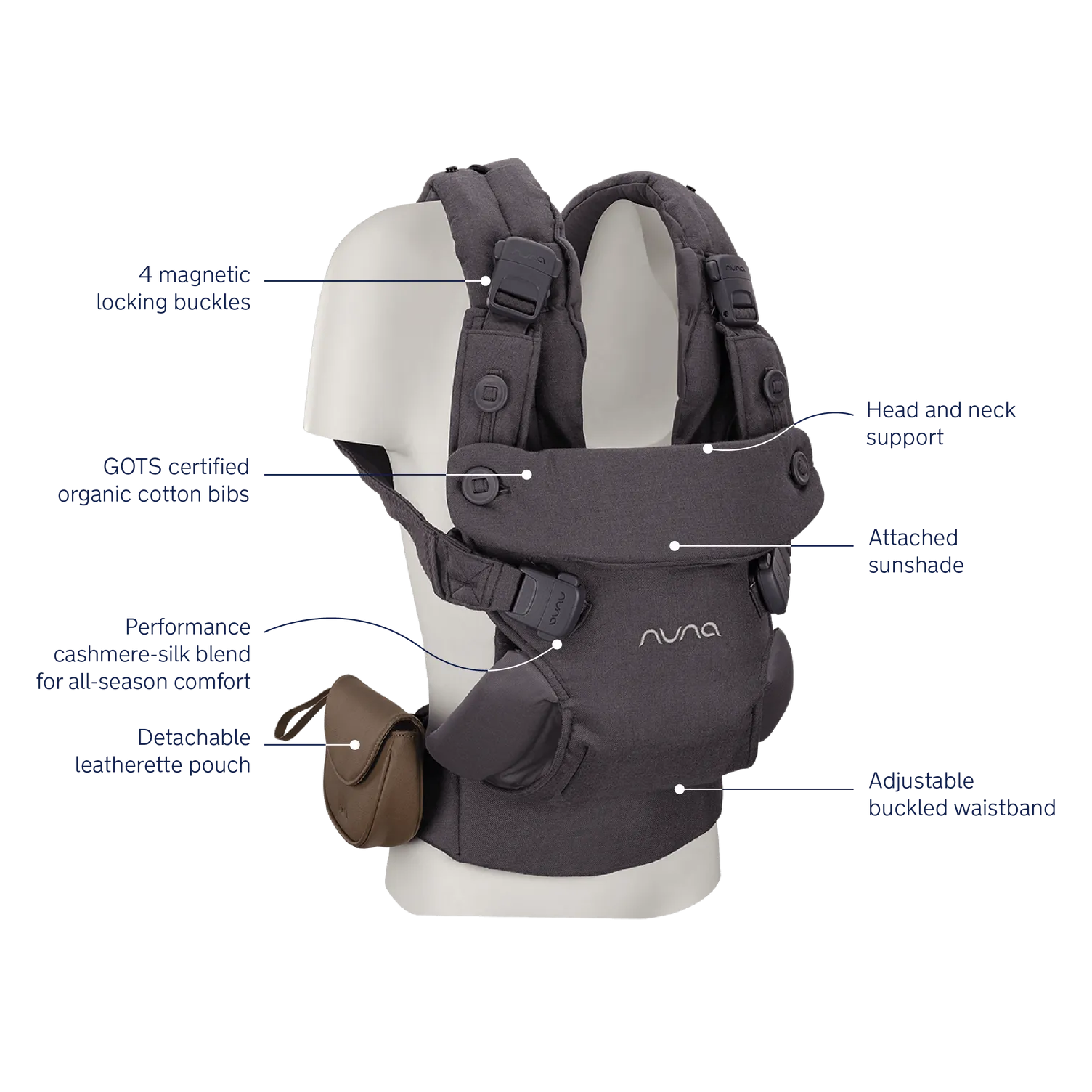 Nuna - Cudl Luxe Baby Carrier - Dusk