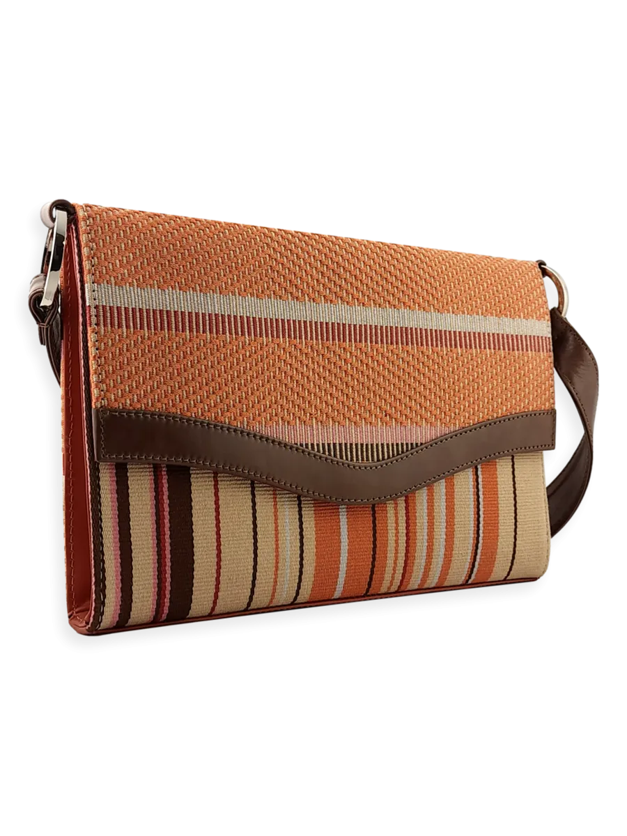 Onda Shoulder Handbag Beige Brown Orange 08