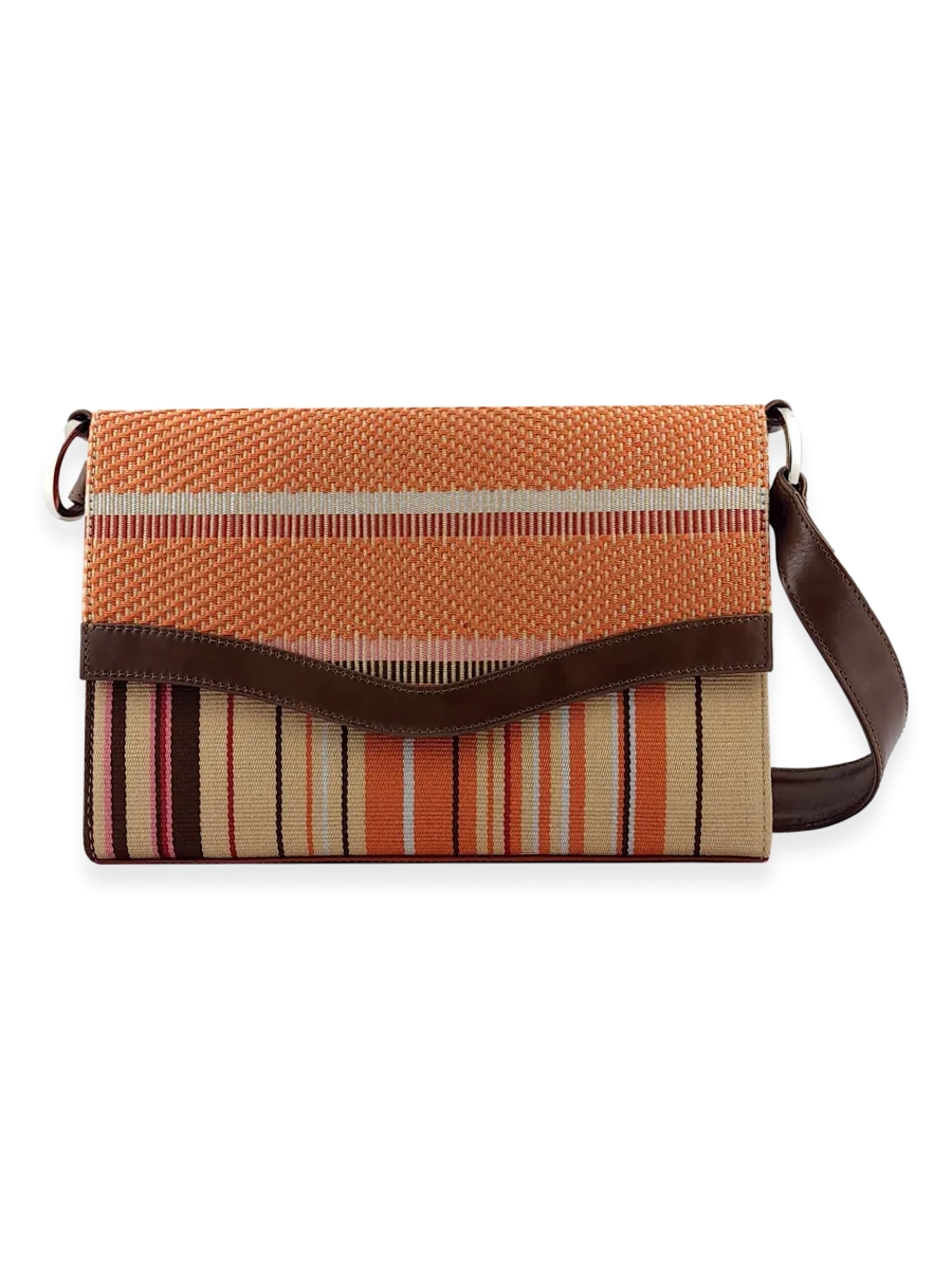 Onda Shoulder Handbag Beige Brown Orange 08