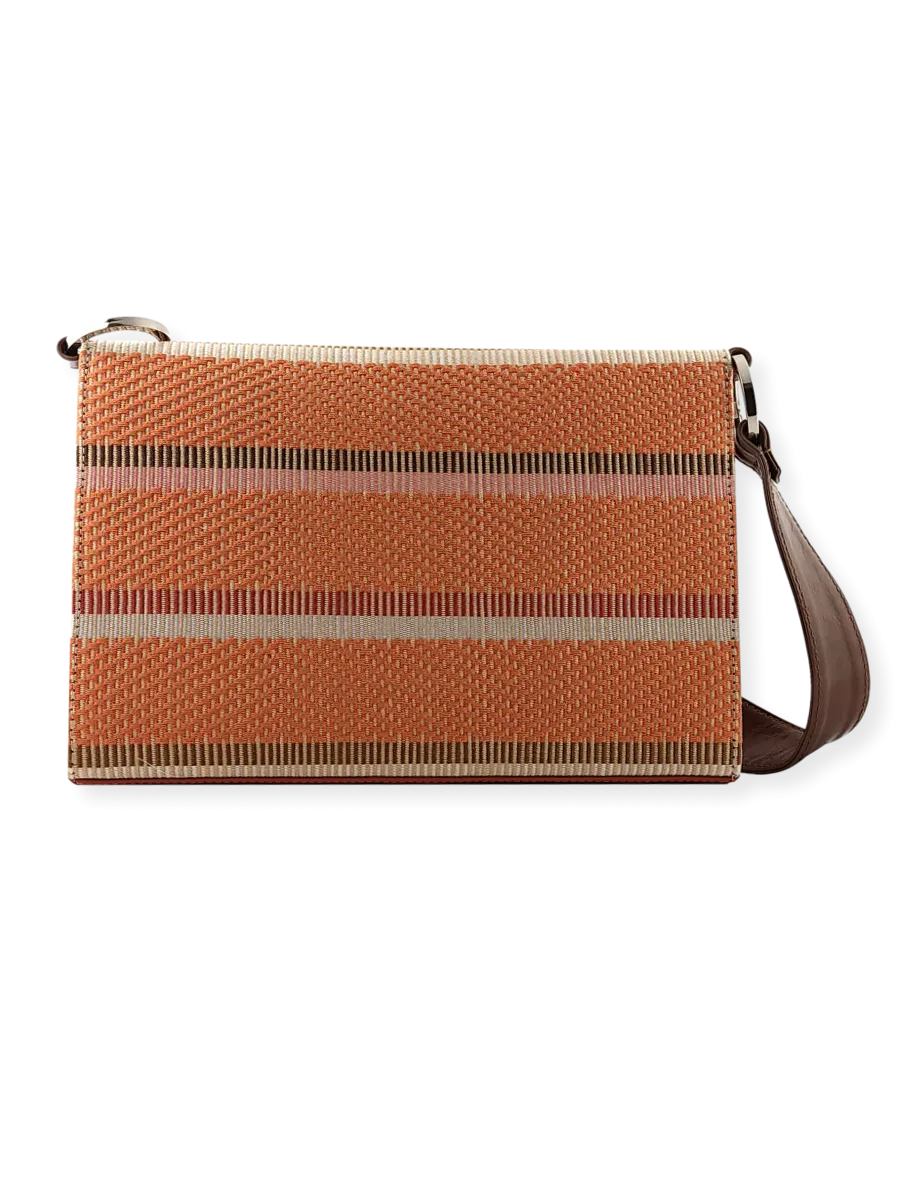 Onda Shoulder Handbag Beige Brown Orange 08
