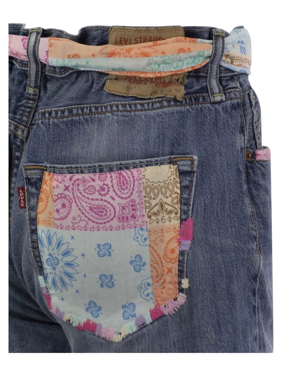 Pantaloncini in denim Bandana