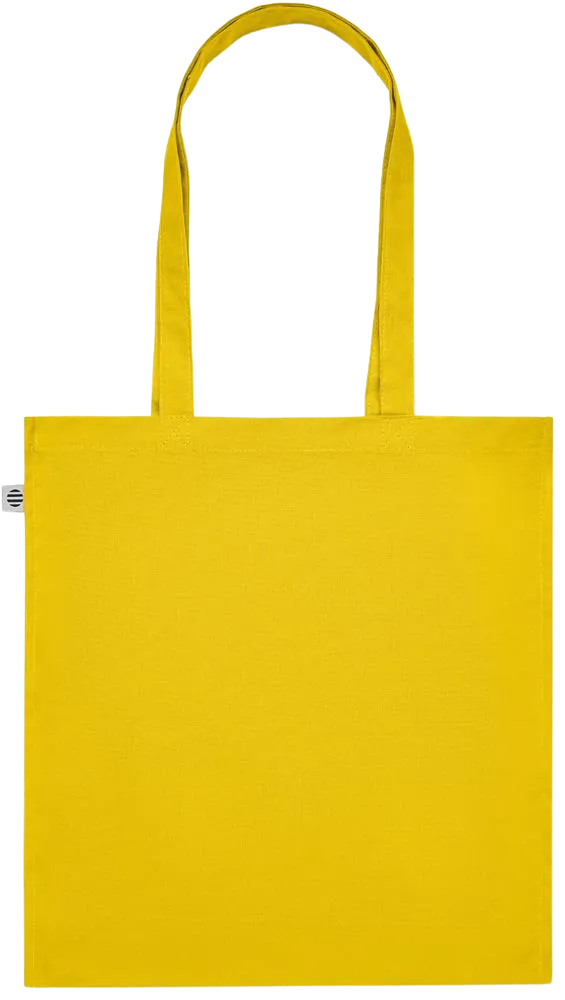 Premium colored organic cotton tote bag