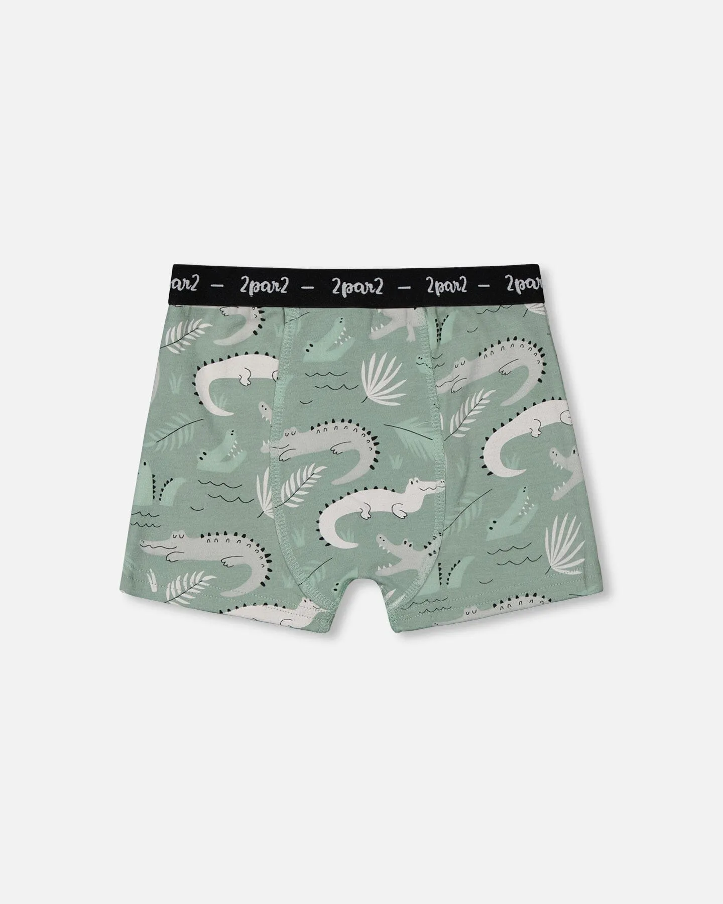 Printed Organic Cotton Boxer Shorts (Pack Of 3) Multicolored