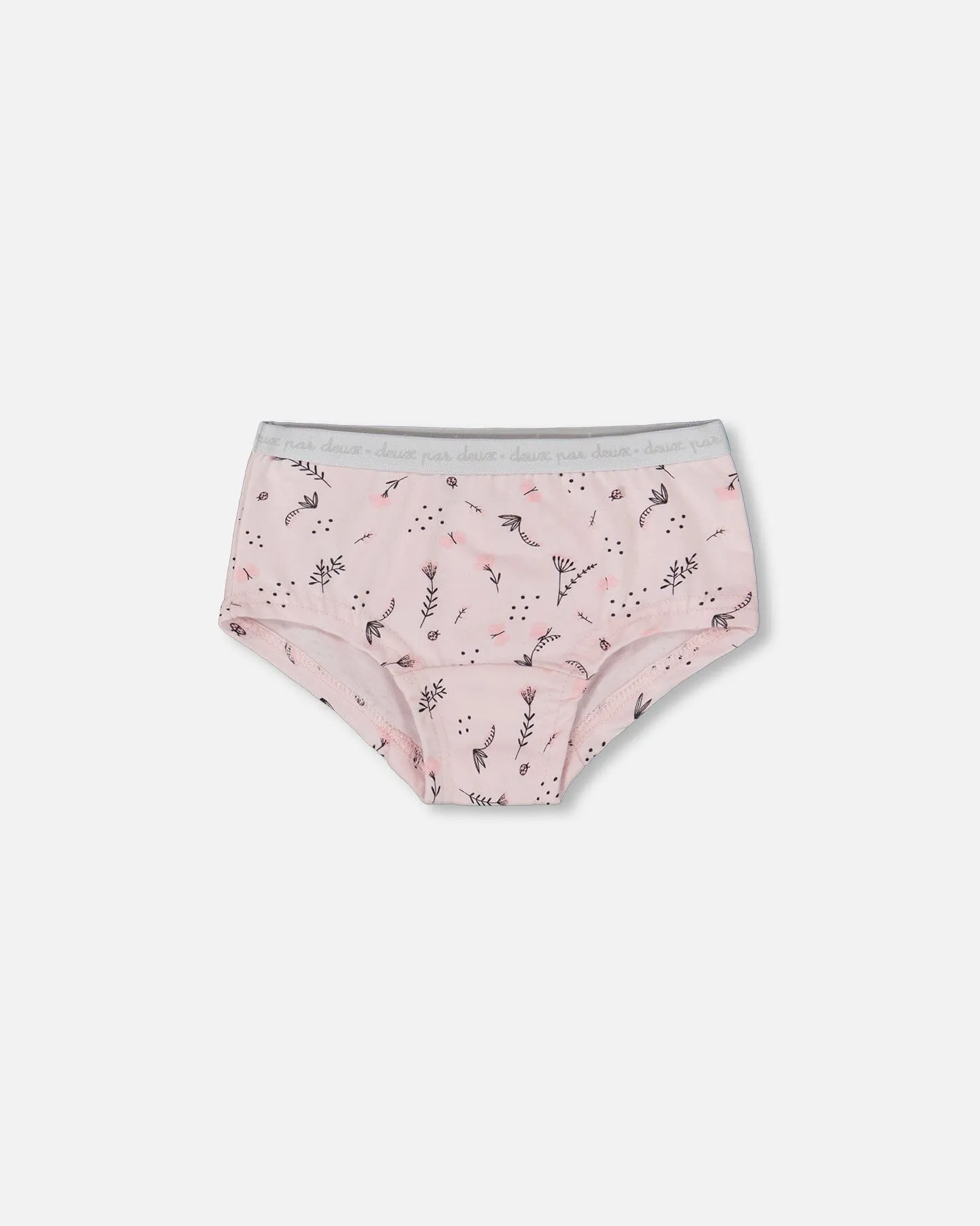 Printed Organic Cotton Boyshort Panties (Pack Of 3) Multicolored