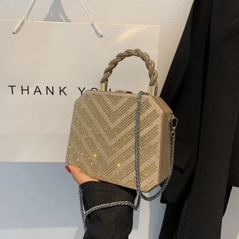 Simple Shoulder Bag Messenger Bag Metal Buckle Female Bag