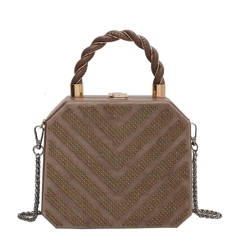 Simple Shoulder Bag Messenger Bag Metal Buckle Female Bag
