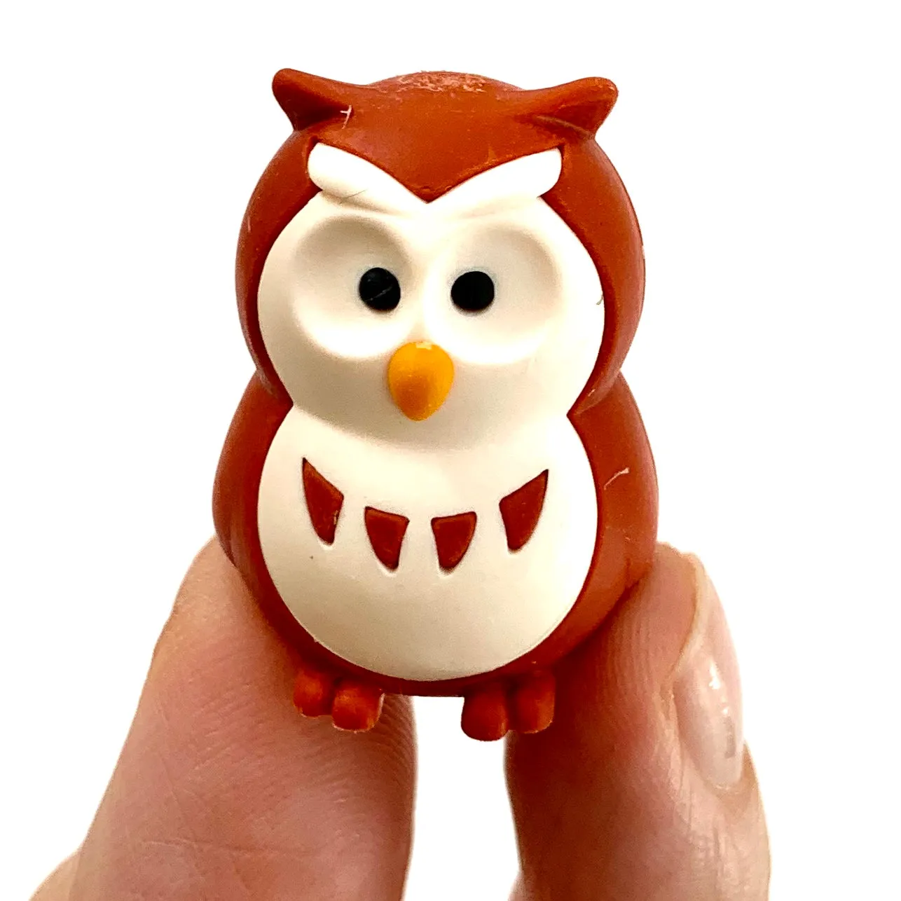 X 380061 IWAKO OWL ERASERS-6 COLORS-DISCONTINUED
