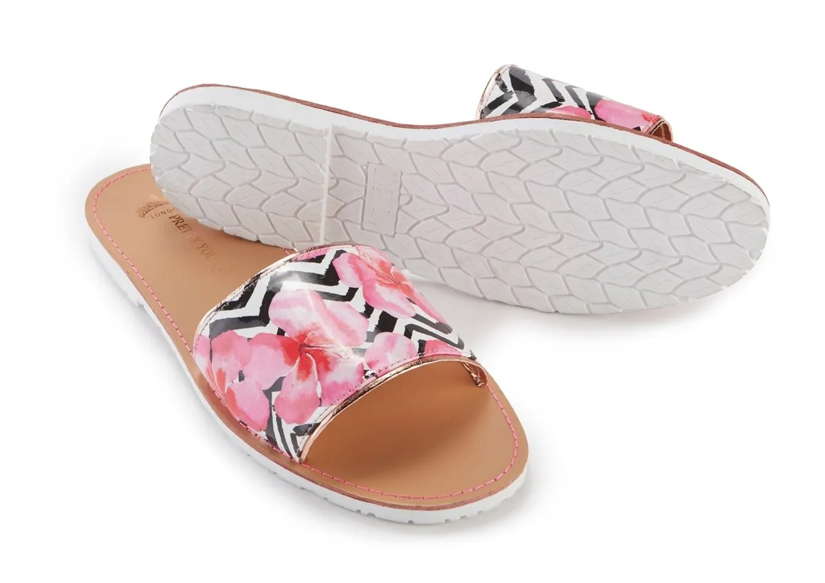 Zig Zag Printed Slide & Clutch Set